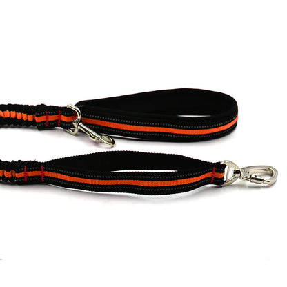 Reflective Elastic Dog Leash Set with Treat Bag